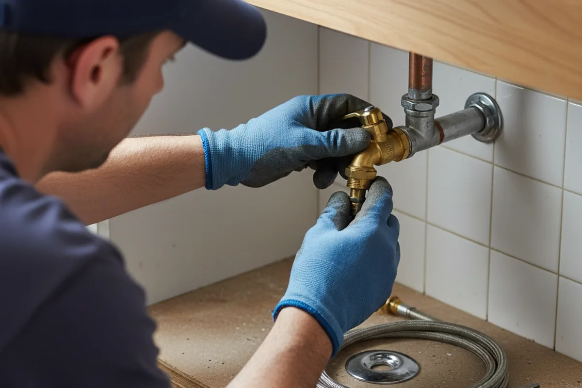 Shutoff valve and fitting work during Emergency Plumbing in Red Rock